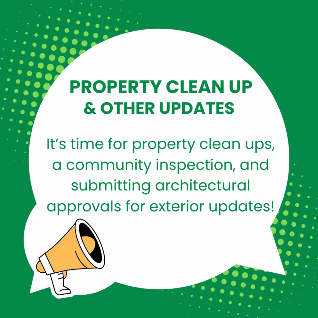 Spring Property Clean up & other updates