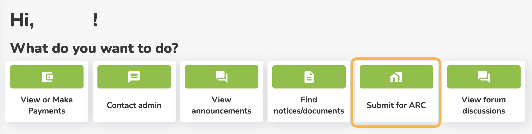 TownSq browser Submit Arc button
