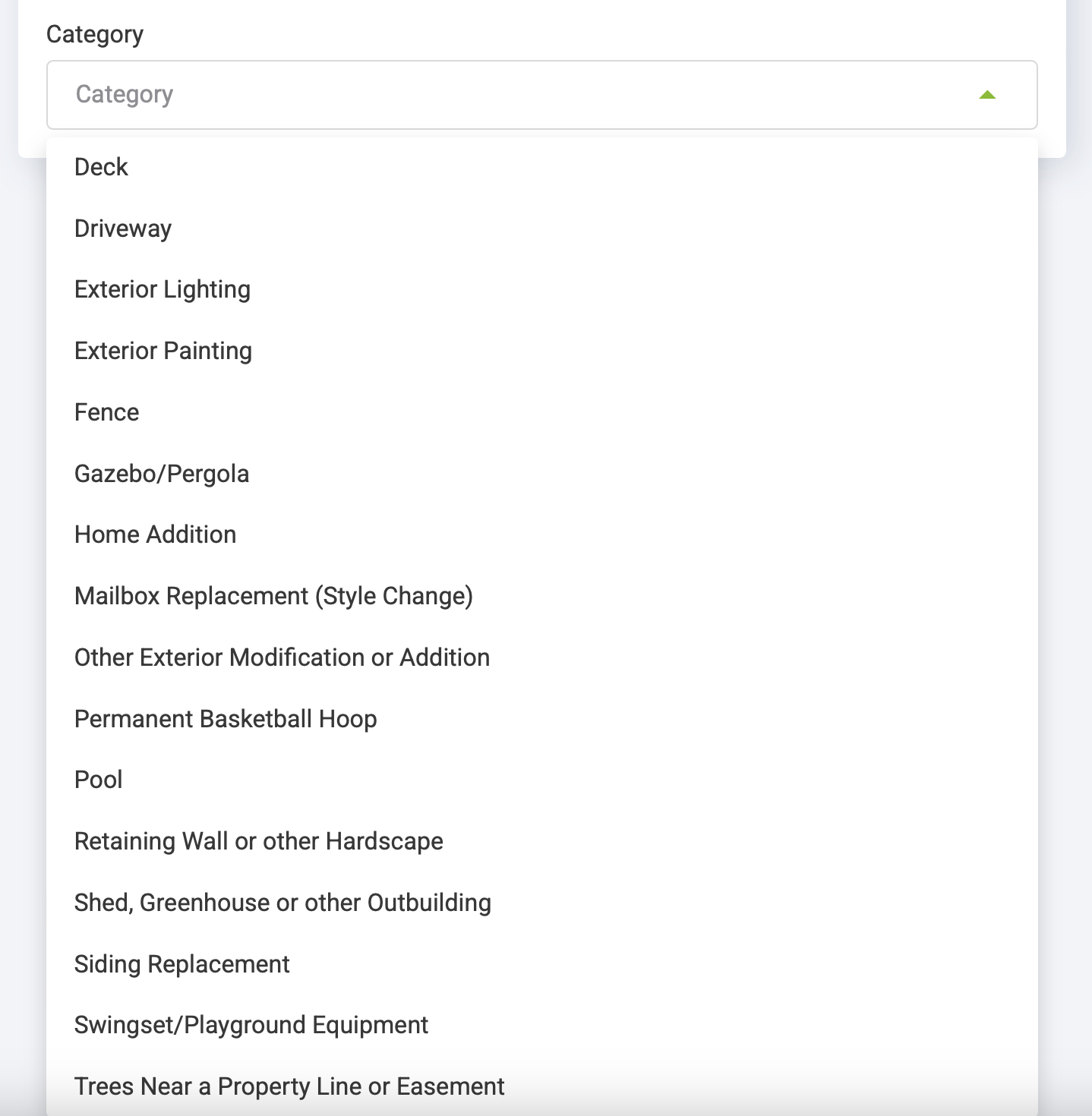 Townsq ARC categories