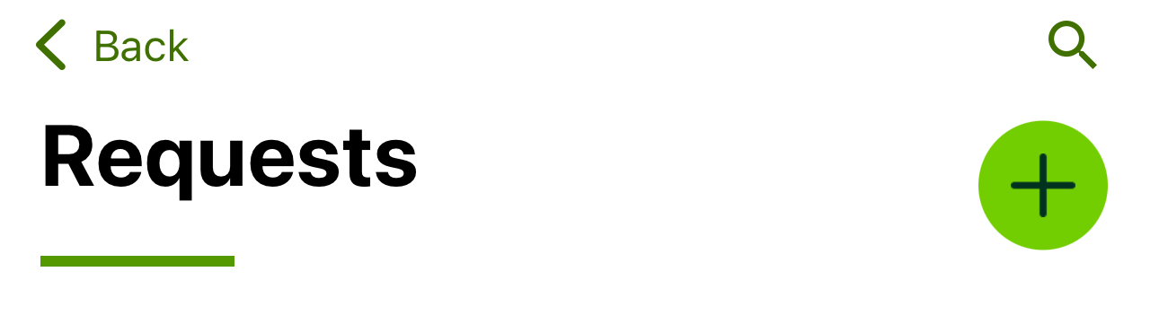 new request on townsq app